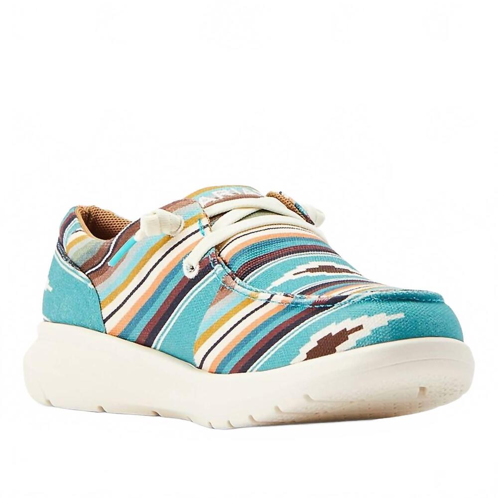 NEW ARIAT women's hilo shoes in turquoise serape